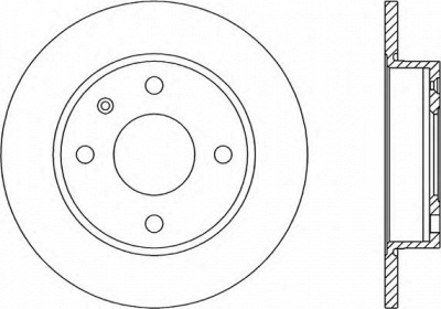 OPEN PARTS bda117510 -  Тормозной диск
